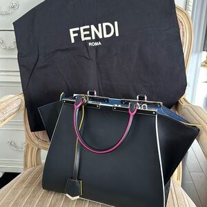 Authentic Fendi 3Jours Leather Tote 💥RARE🔥